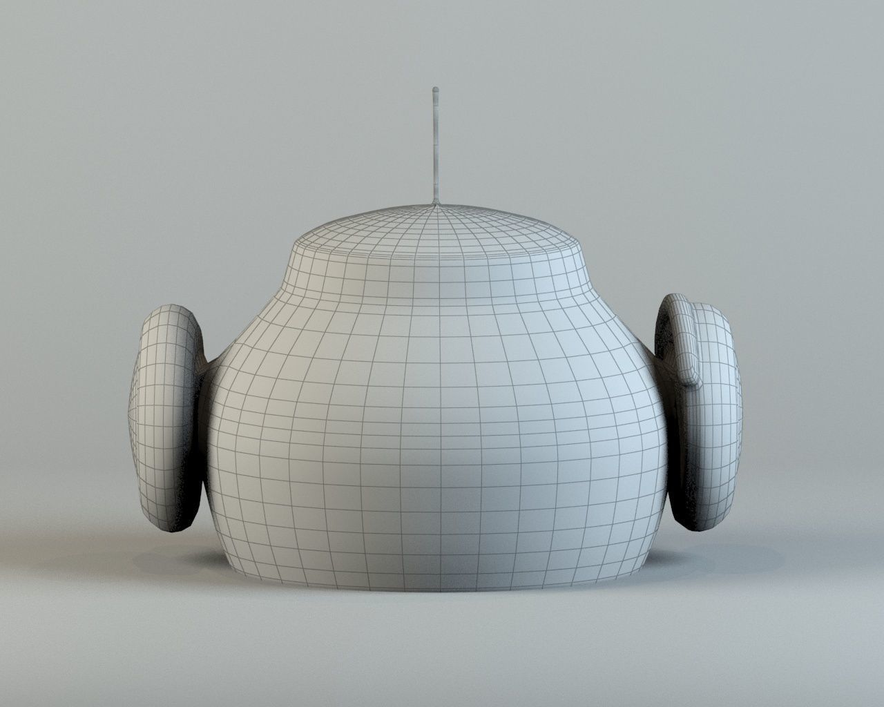 Robot head 2 3D model_5