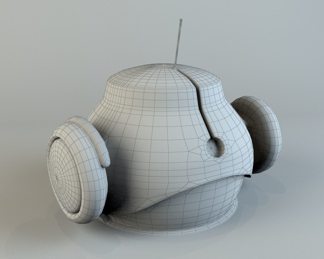 Robot head 2 3D model_3