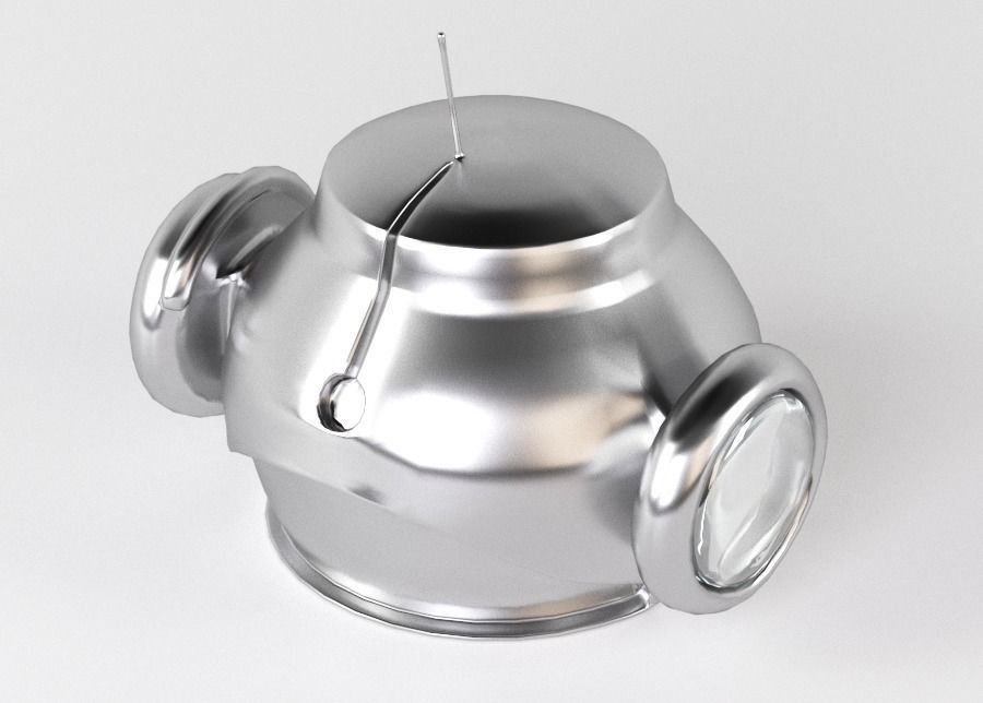 Robot head 2 3D model_0