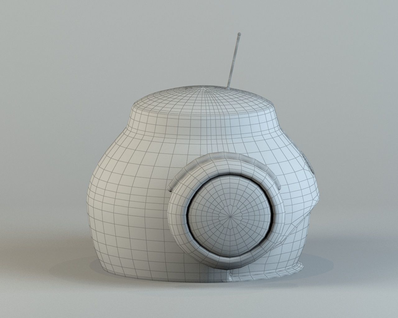 Robot head 2 3D model_4