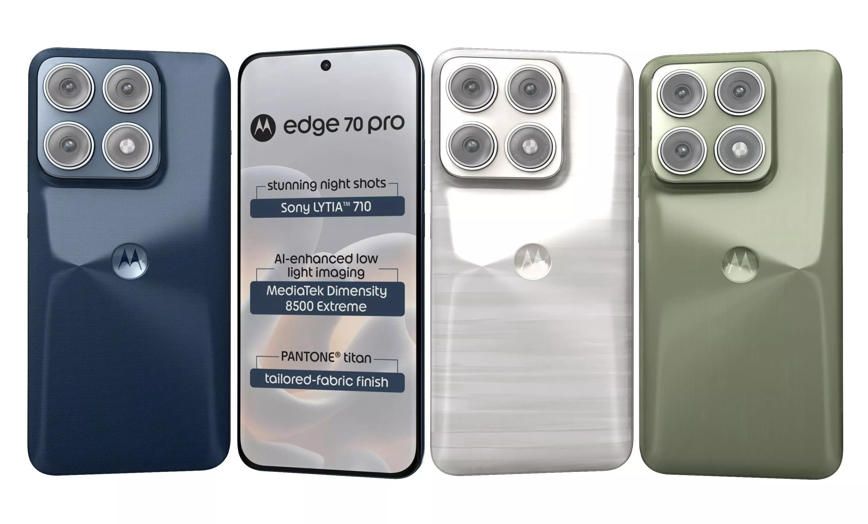 Motorola Edge 70 Pro All Colors 3D model