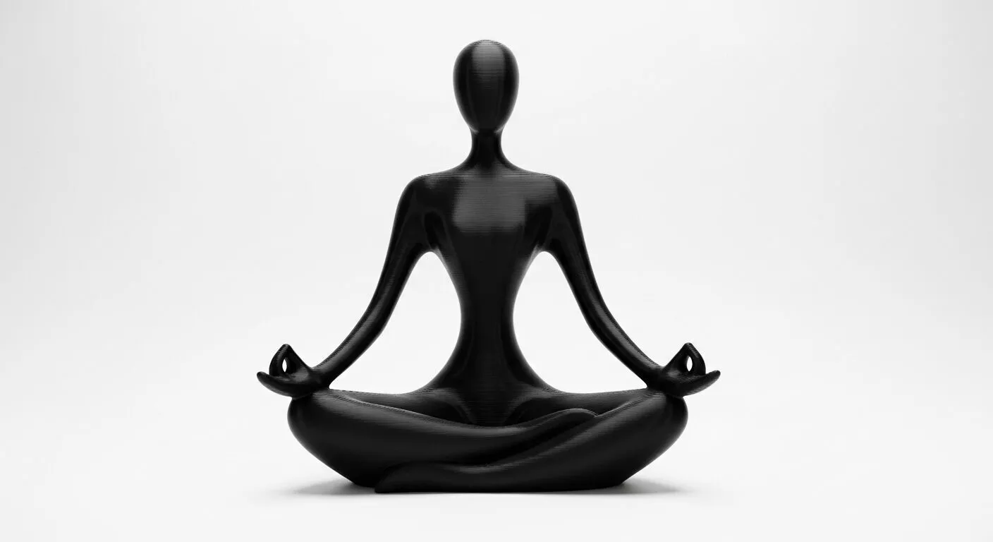 Yoga Pose Health Day Sculpture 3D print model