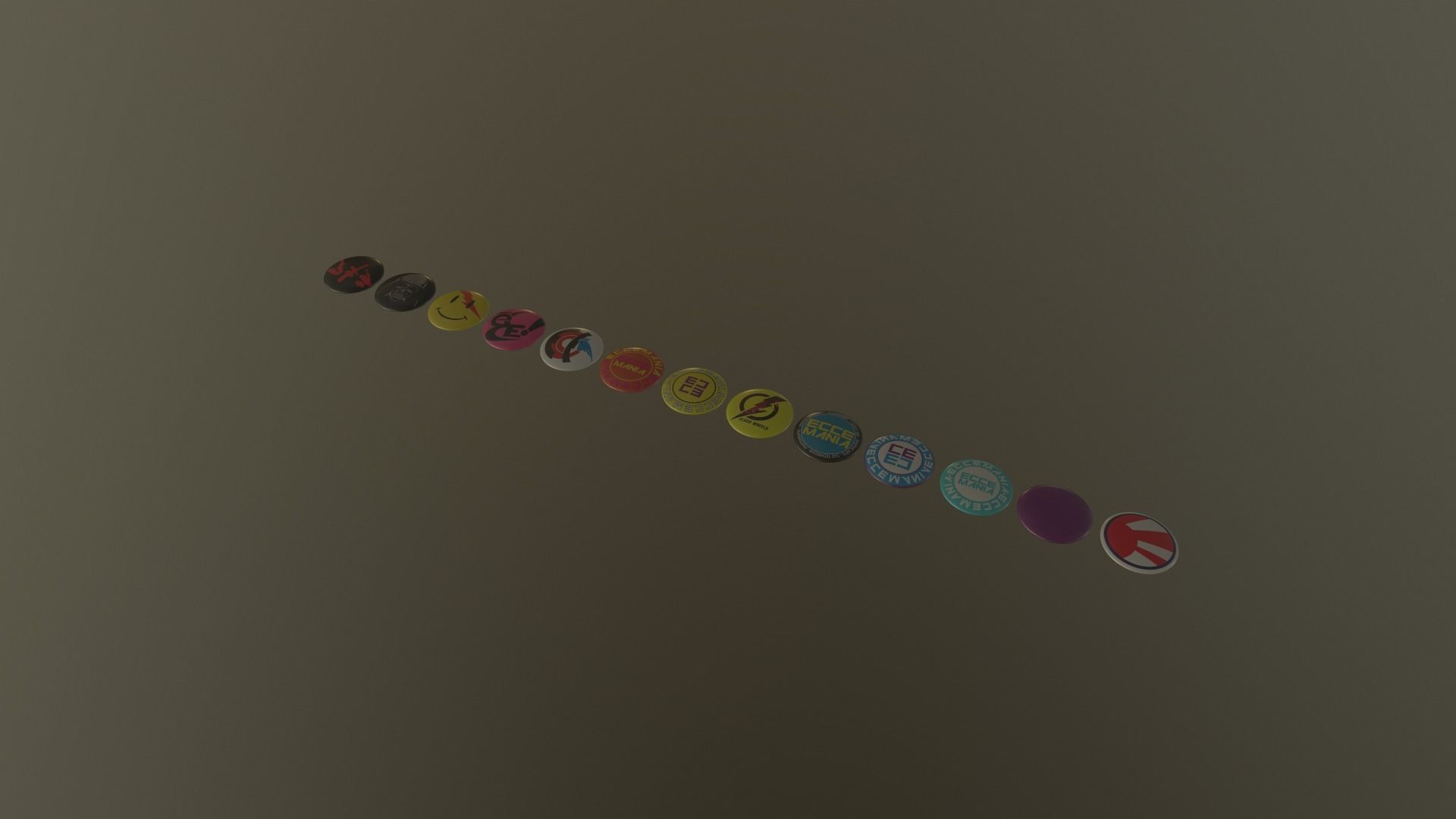 Pin Buttons 3D model_3