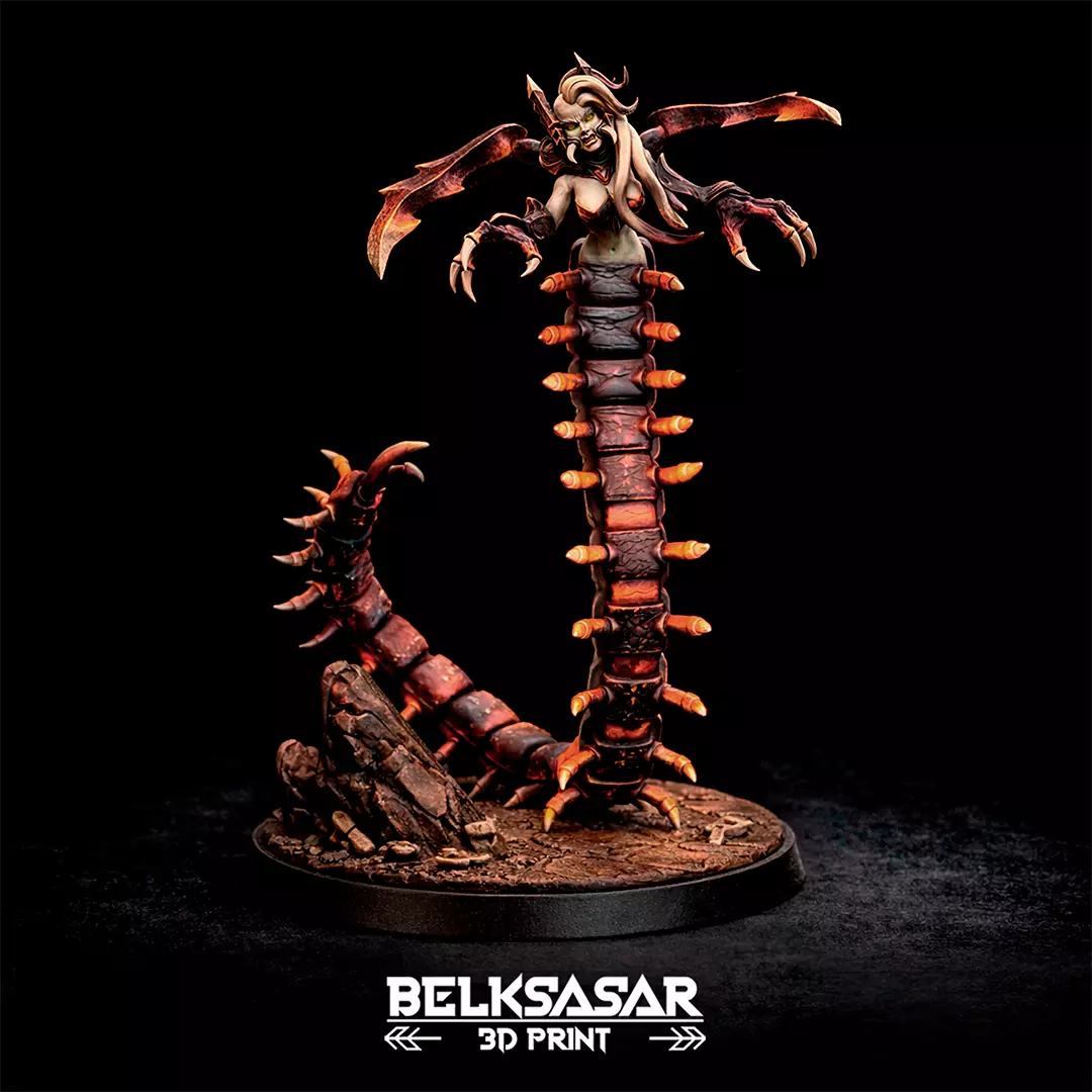 Crawling Maiden - Centipede Monster B 3D print model