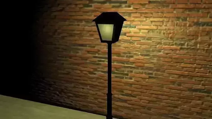 street lamp Free low-poly 3D model