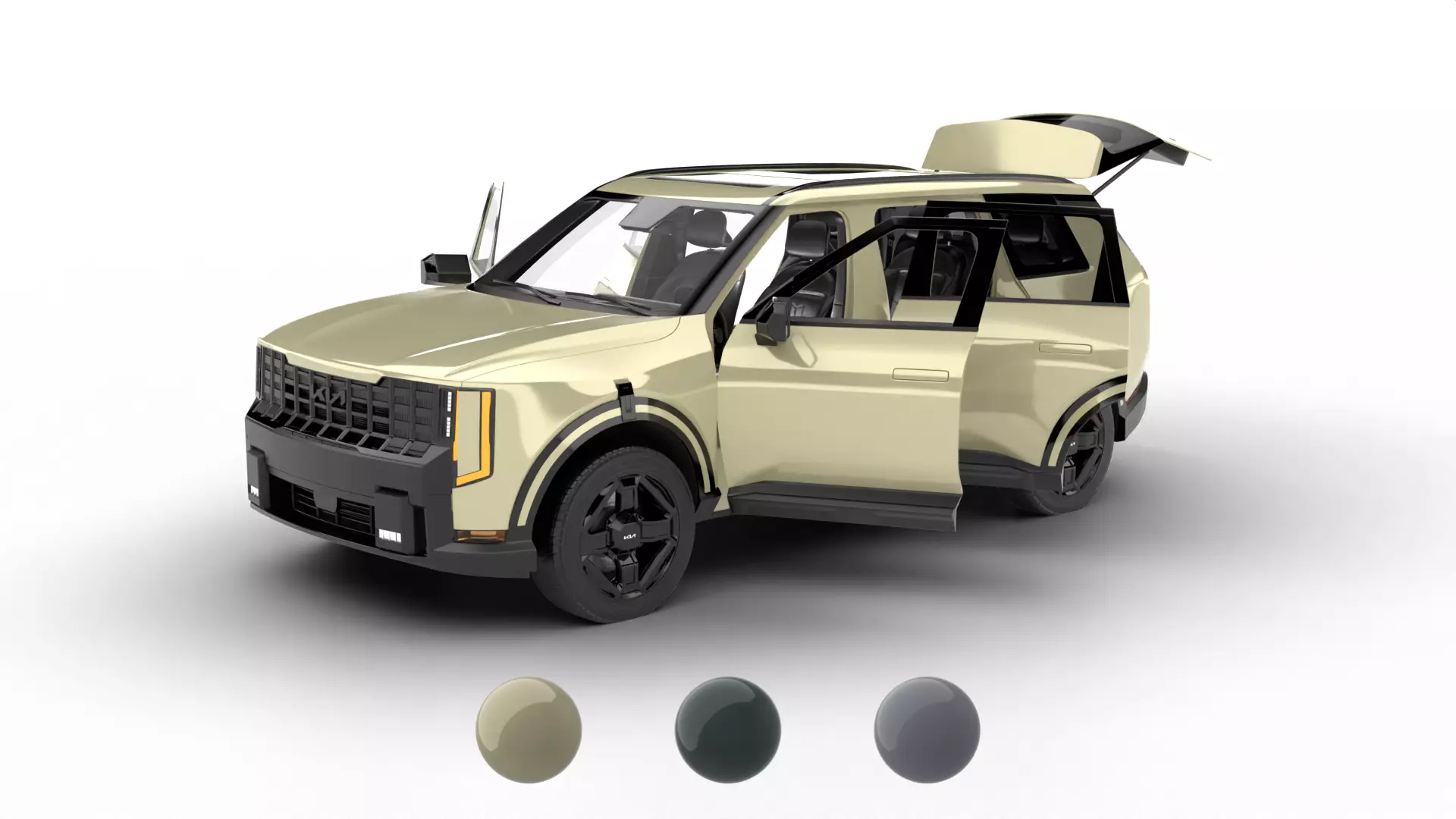 Kia Telluride X-Line SX 2027 HQ 3d model 3D model
