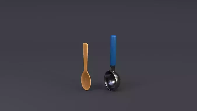 Ice Cream Props Pack Low-poly 3D model 5