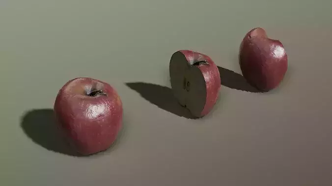 Medieval Food Low-poly 3D model 6