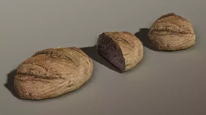 Medieval Food Low-poly 3D model 7