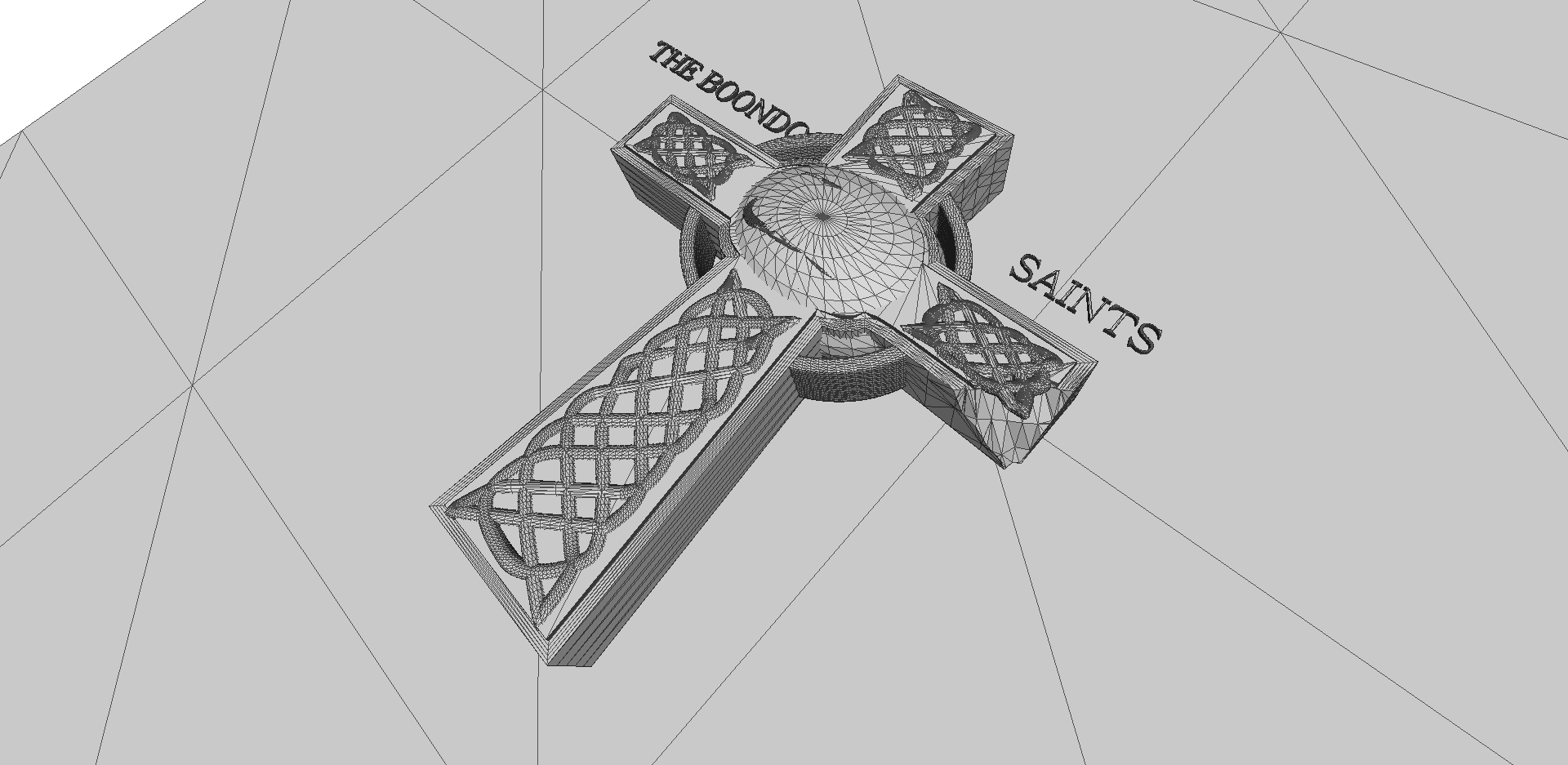 Celtic Cross The Boondock Saints Free 3D print model_2
