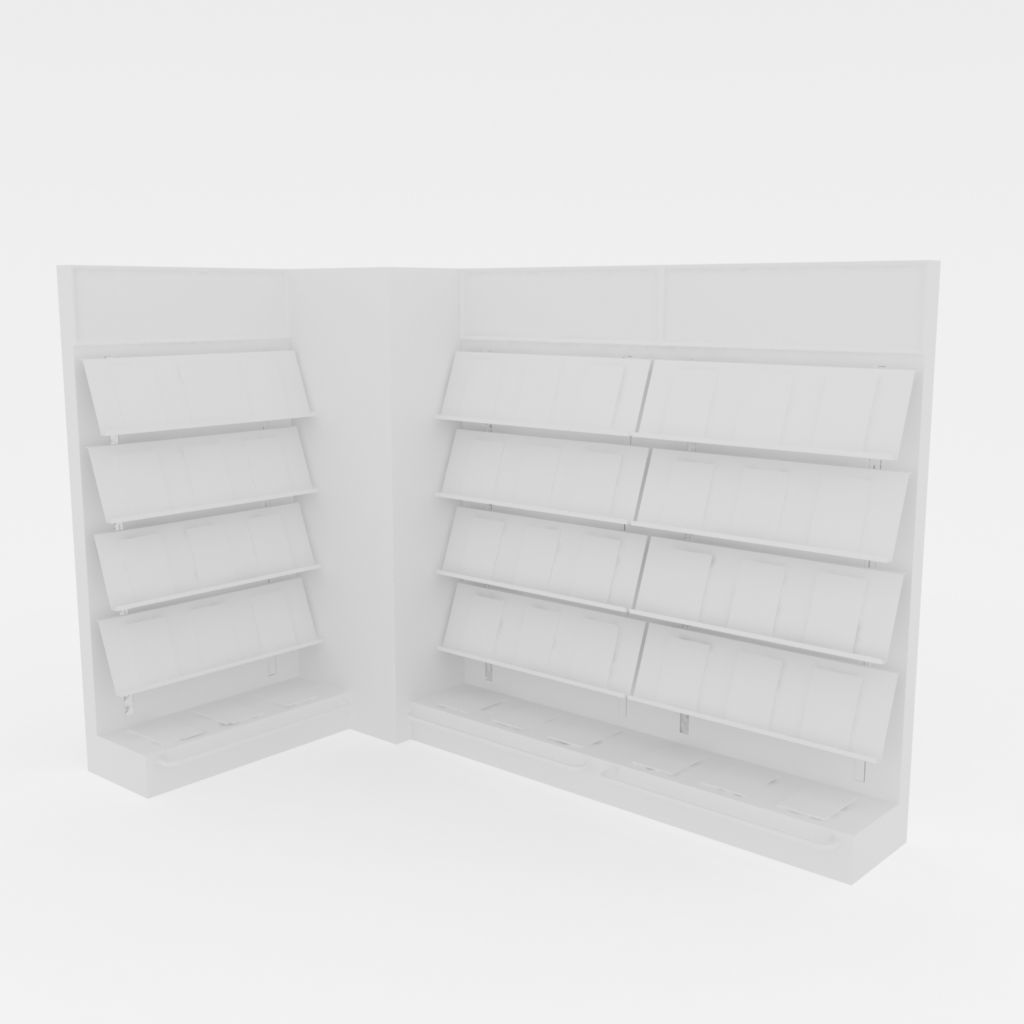 modular magazine shelf for book shop 3D model_14