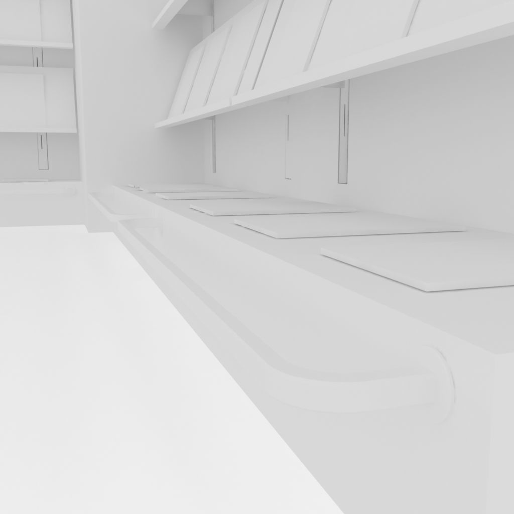 modular magazine shelf for book shop 3D model_15