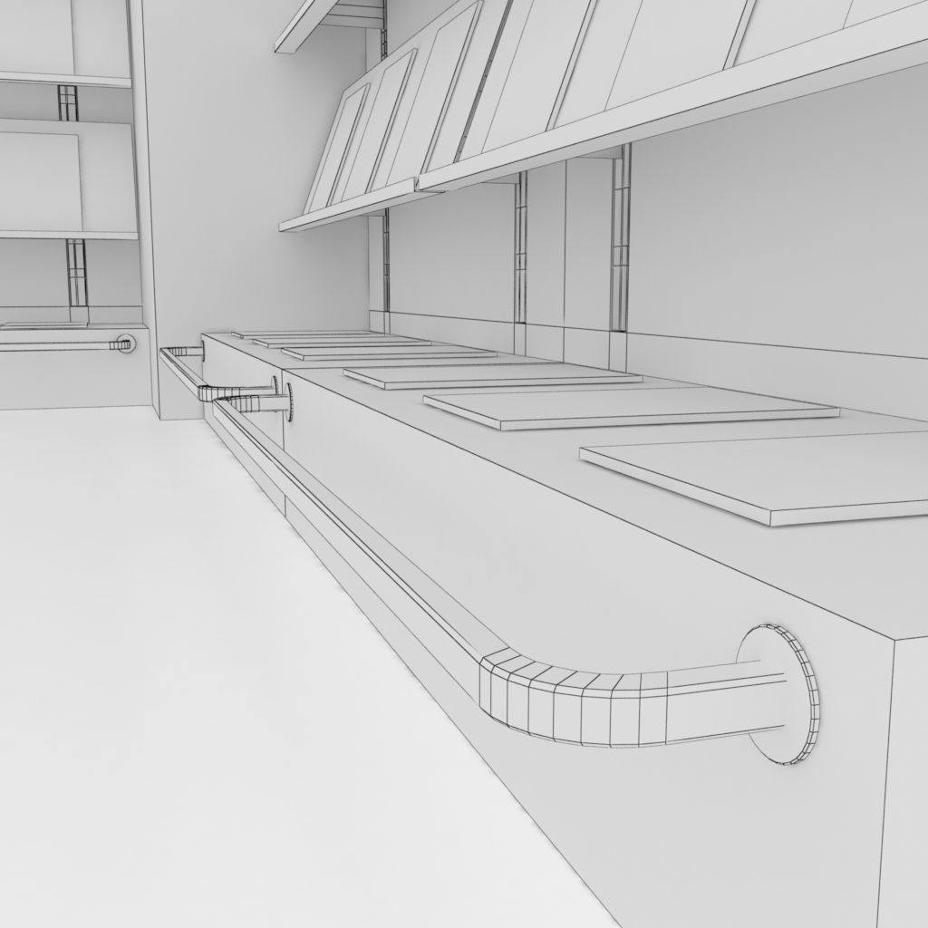 modular magazine shelf for book shop 3D model_10