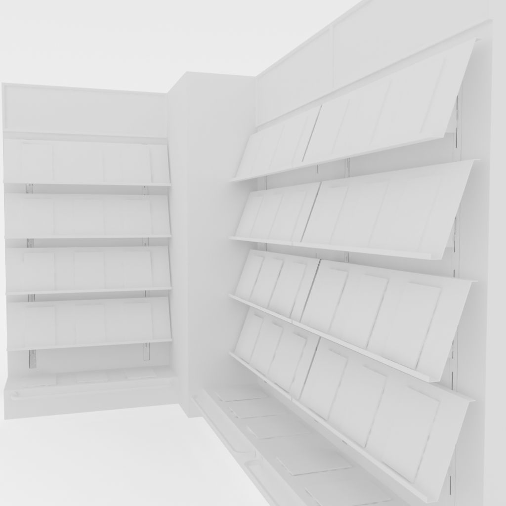 modular magazine shelf for book shop 3D model_16