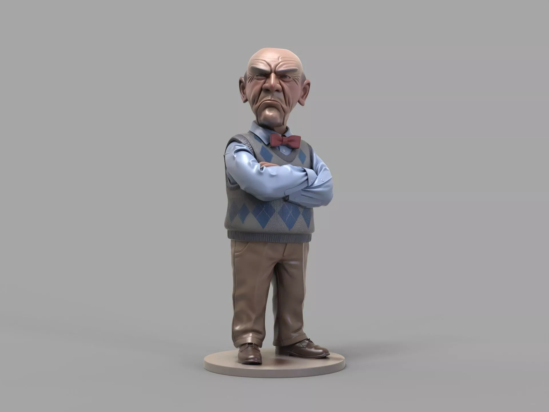 Grumpy Walter Puppet Jeff Dunham 3D print model