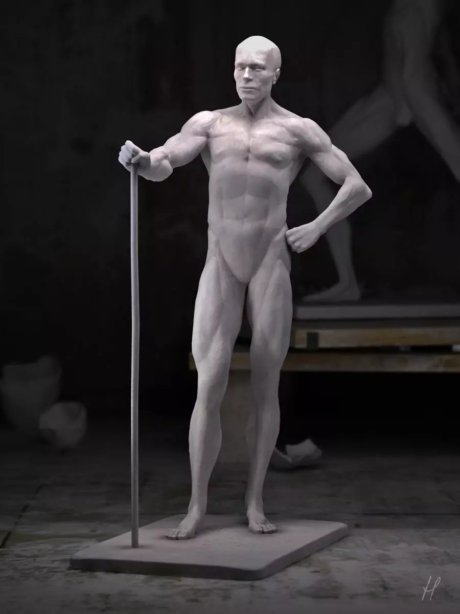 human body Free 3D model_0