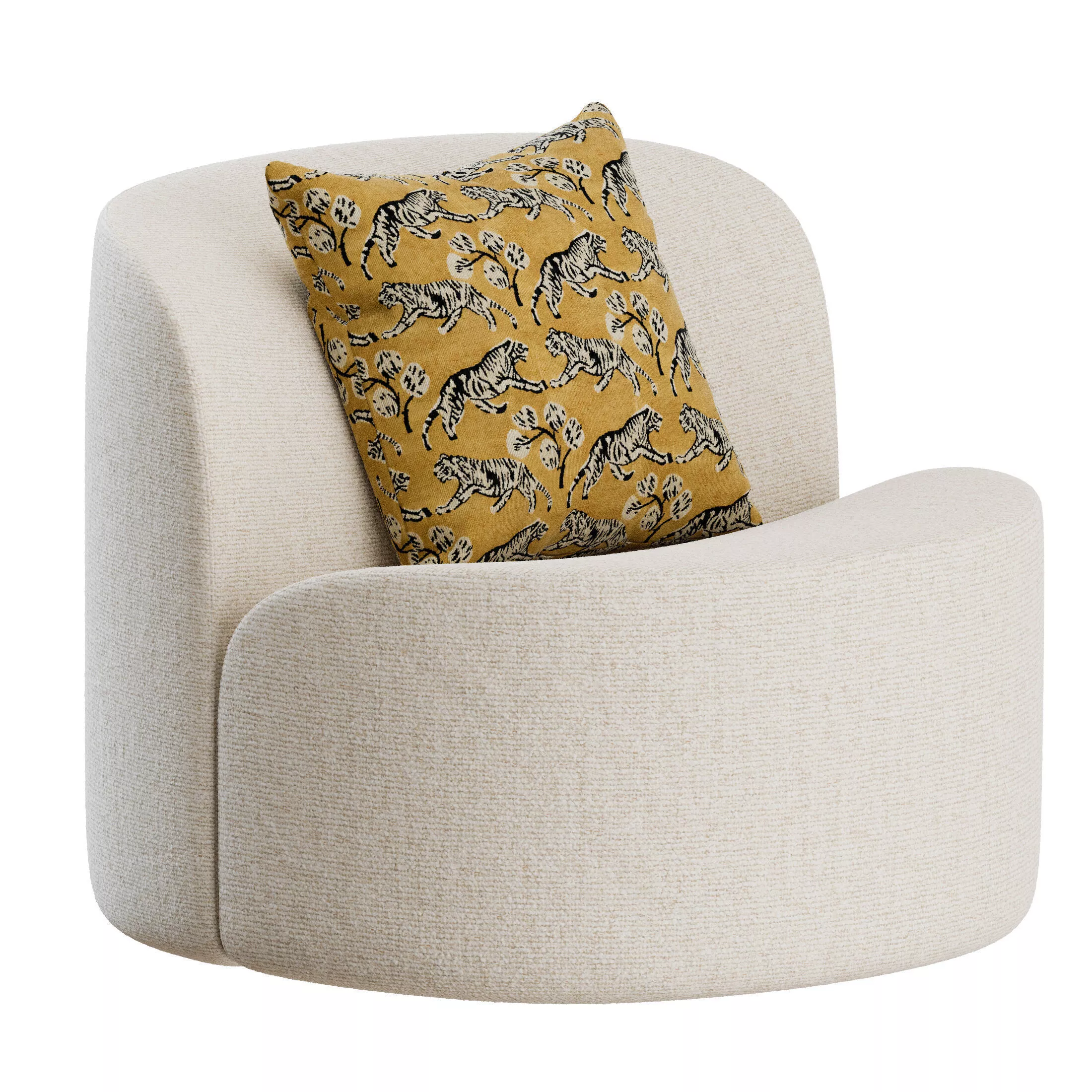 Aqualuna Armchair by Poliform 3D model