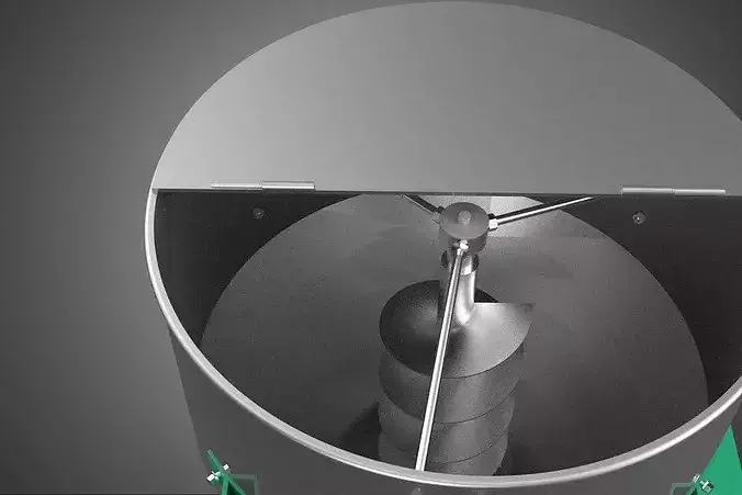 BUCKET VERTICAL MIXER BLENDER GRANULE PARTICLE POWDER PELLET 3D model 3