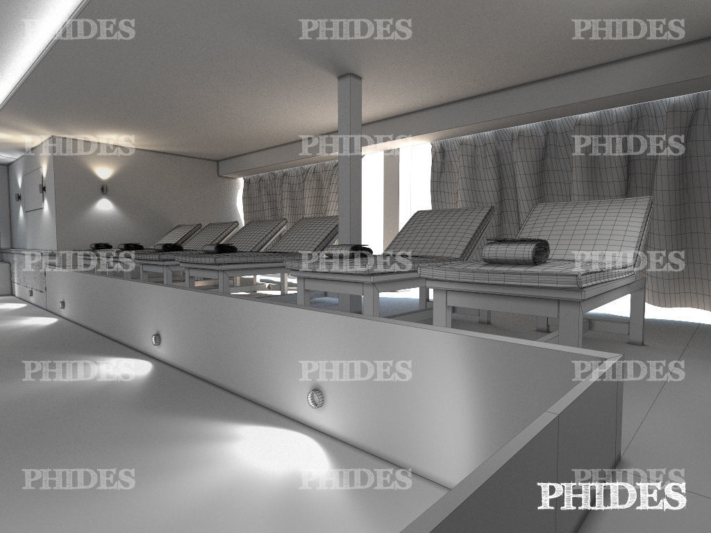 Swimming pool 3D model_11