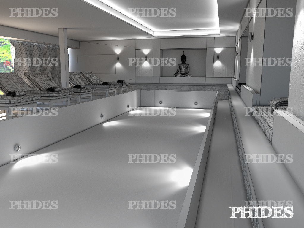 Swimming pool 3D model_8