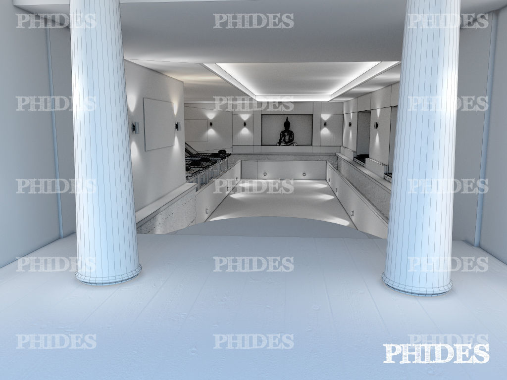 Swimming pool 3D model_7