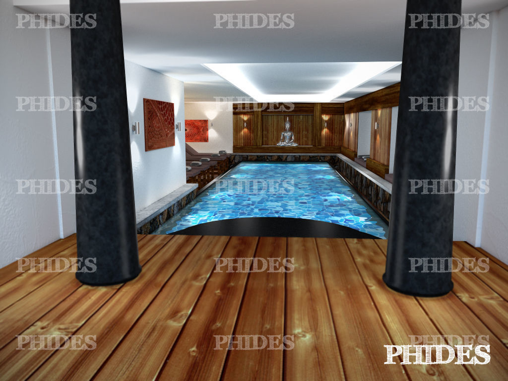 Swimming pool 3D model_1