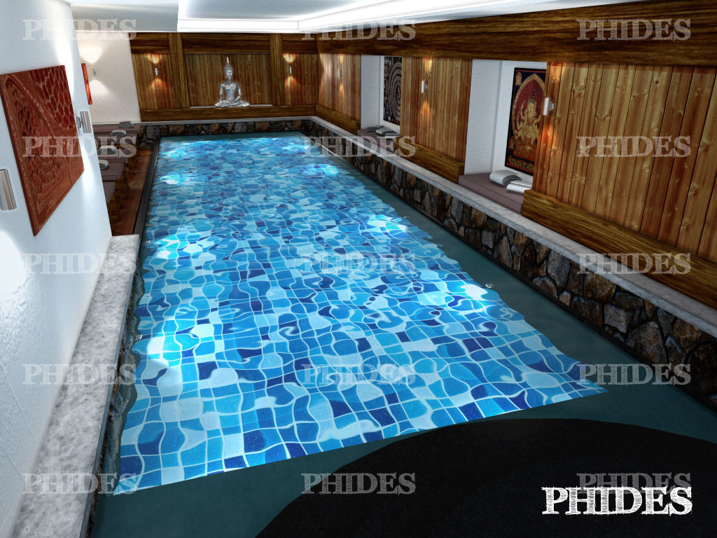 Swimming pool 3D model_4