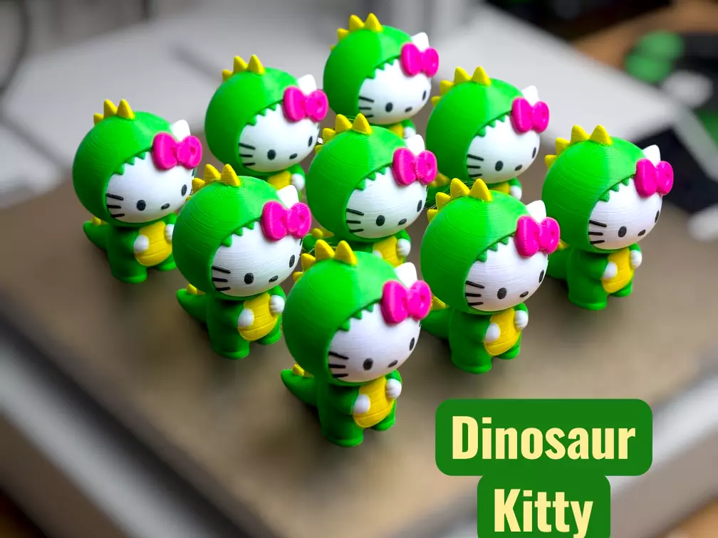 Dinosaur Kitty 3D print model