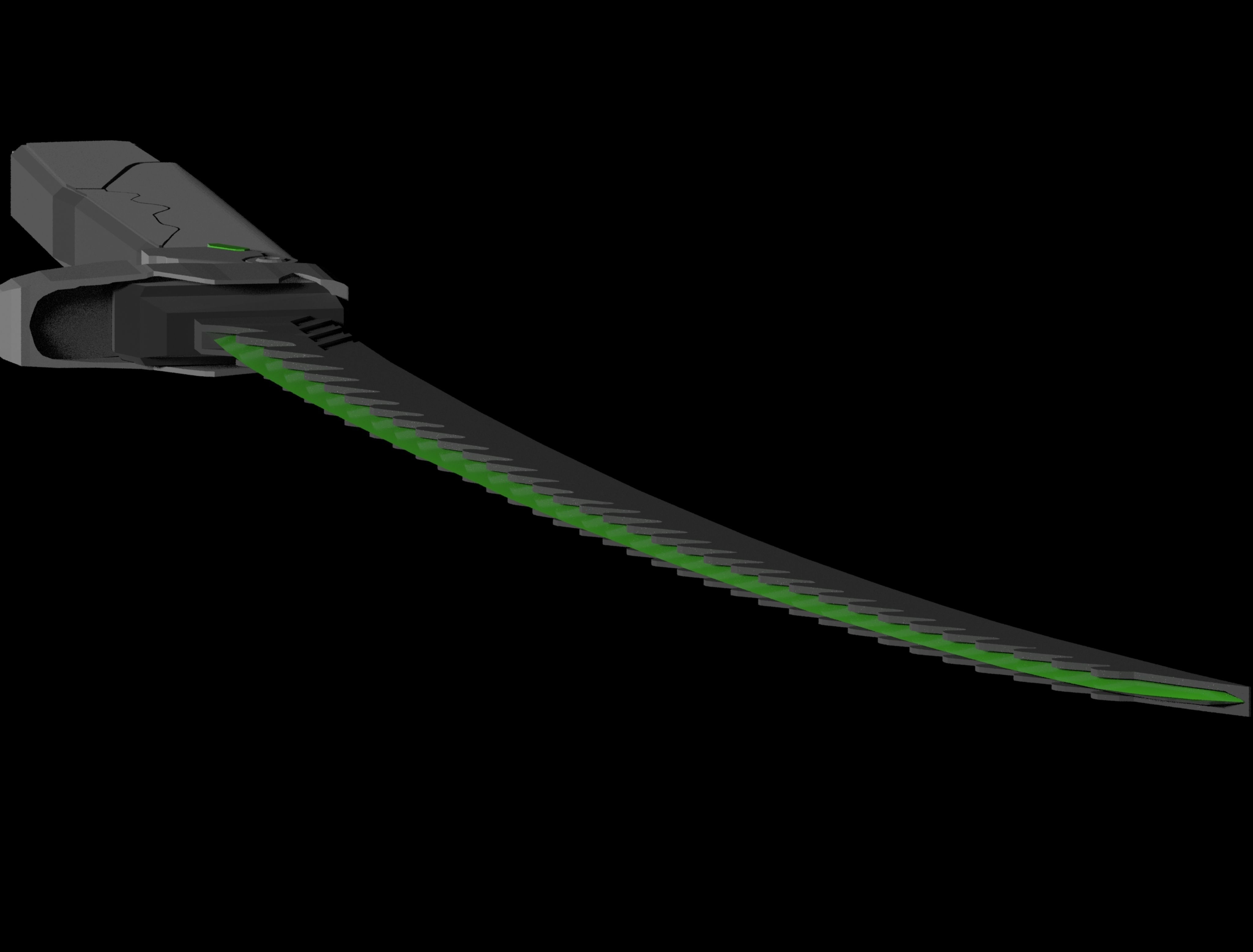 Genji Sword-Overwatch Low-poly 3D model_1