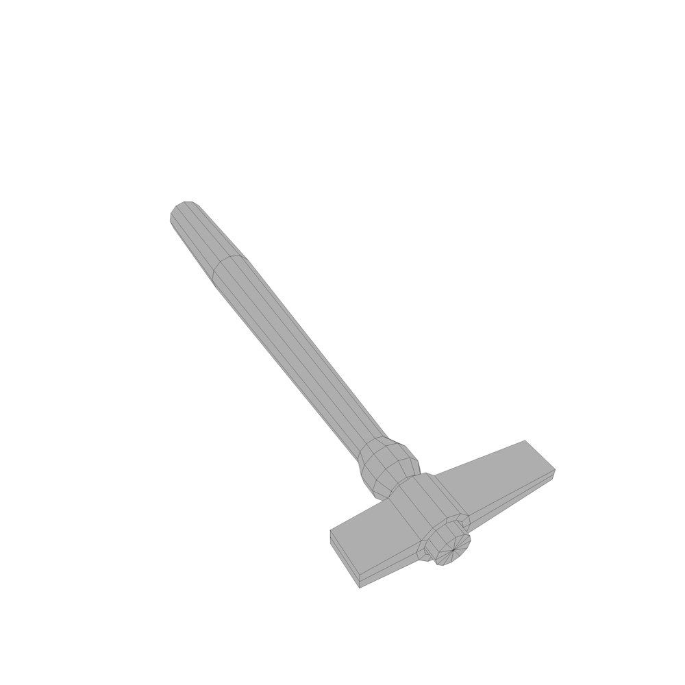 Blacksmith Tools Low-poly 3D model_14