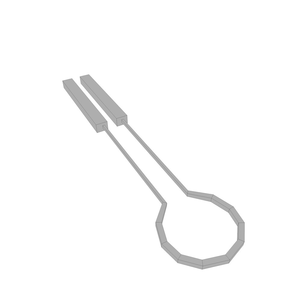 Blacksmith Tools Low-poly 3D model_6