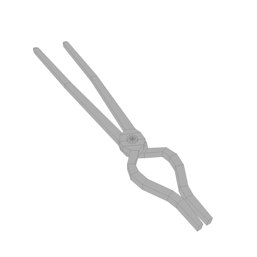 Blacksmith Tools Low-poly 3D model_7