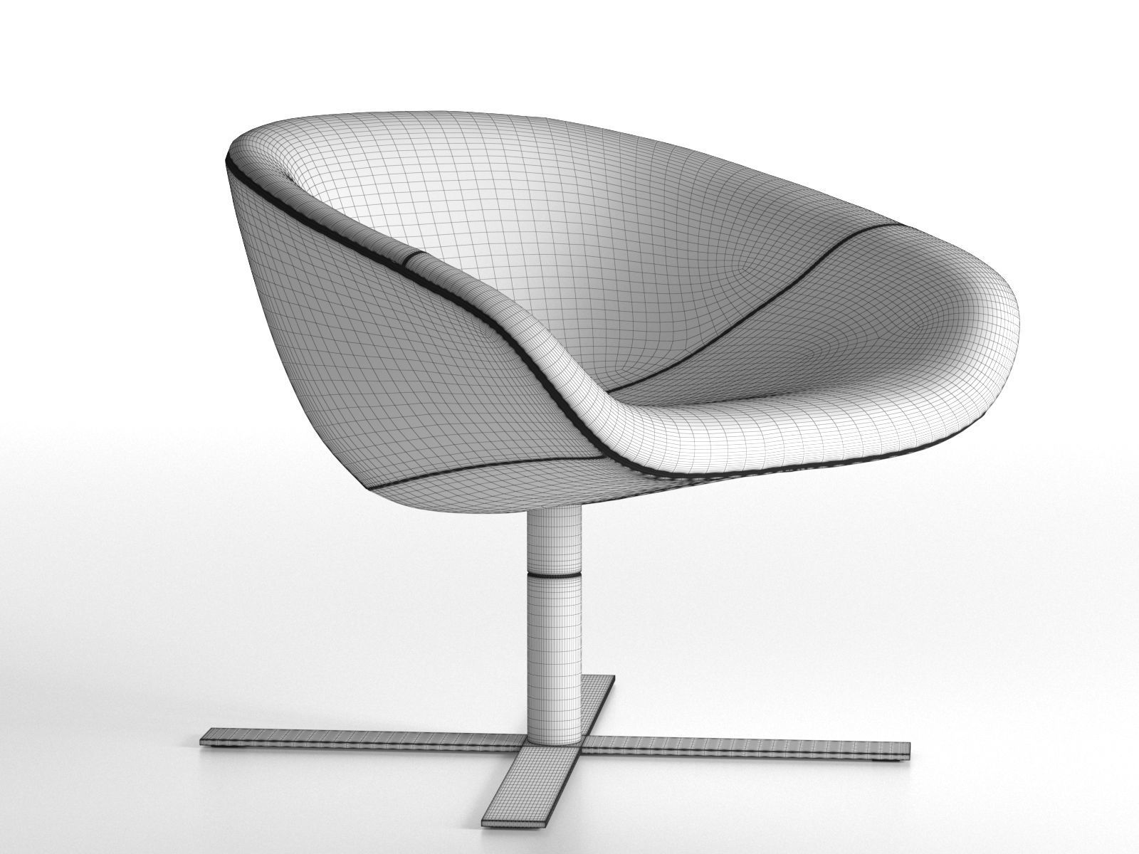 Mart Armchair 3D model_3