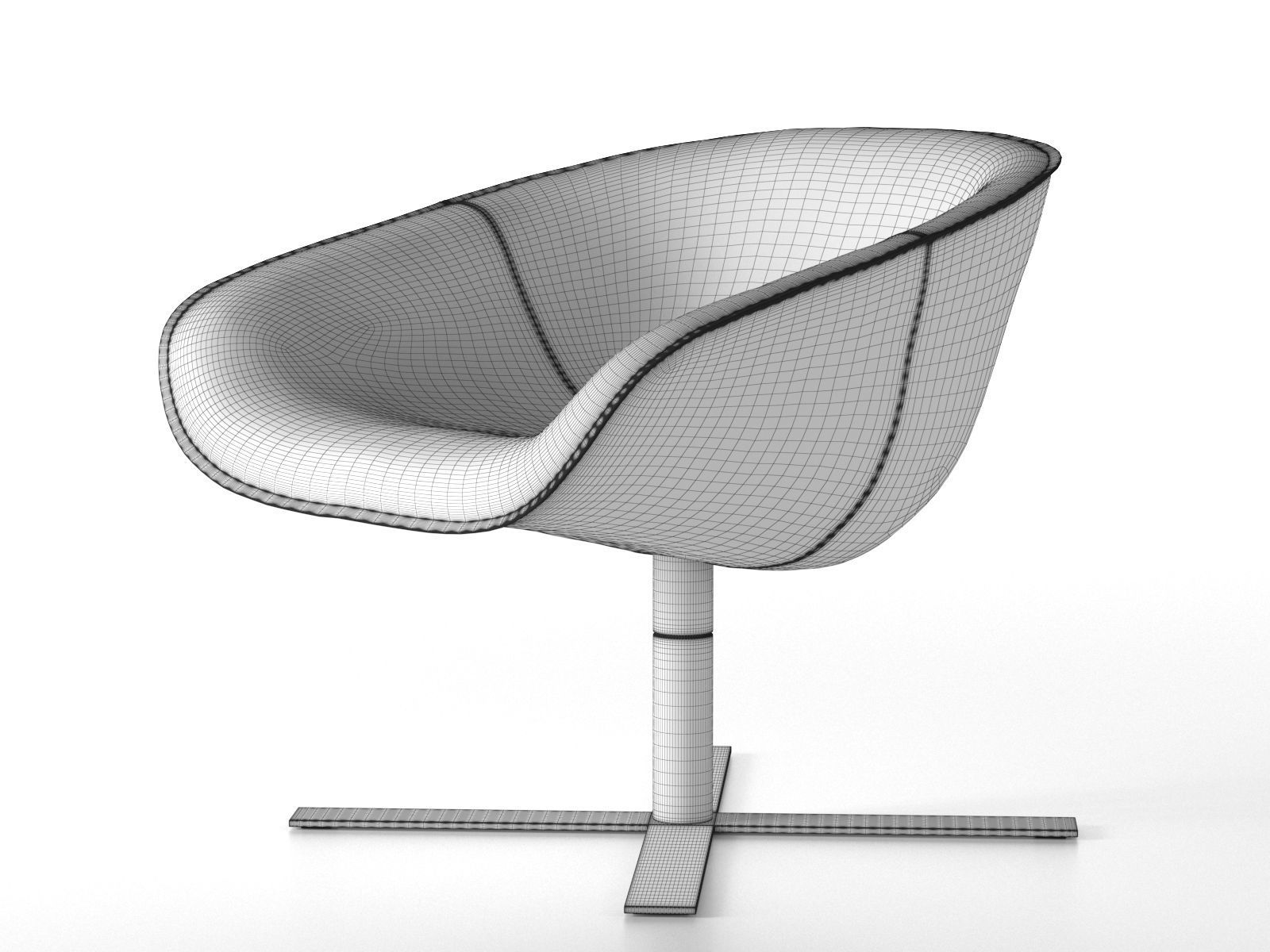 Mart Armchair 3D model_4