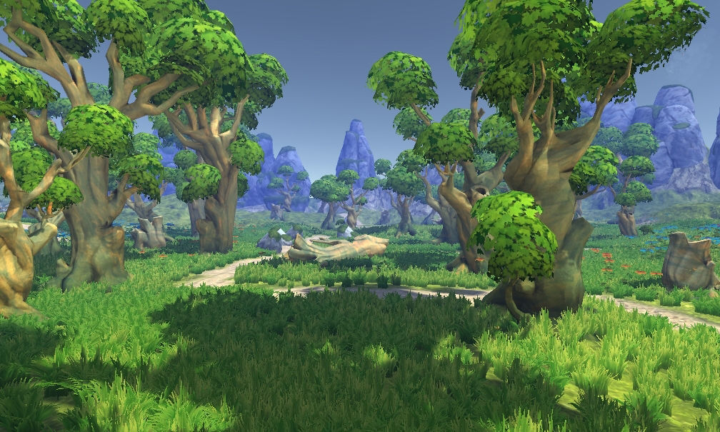 Low poly forest trees Low-poly 3D model_6