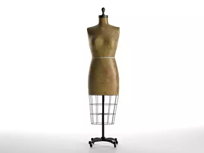 Vintage Mannequin 2 3D model