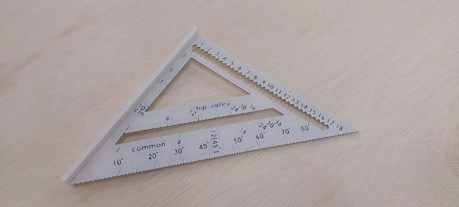 Metric Rafter Square - Speed Square 20 centimeter 3D print model