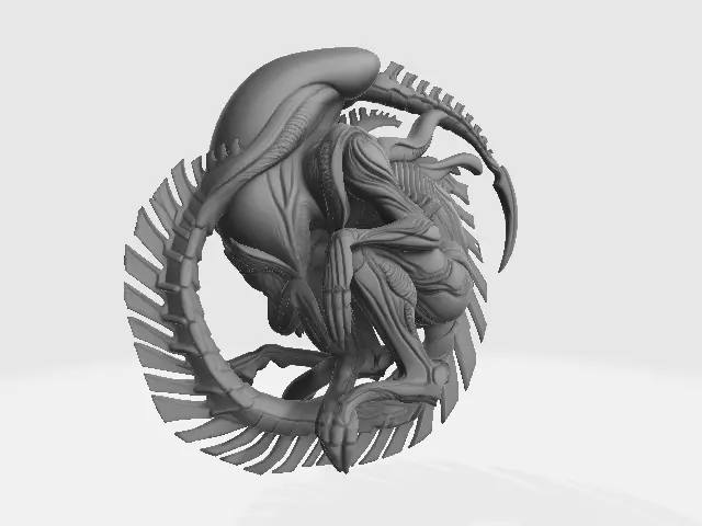 Xenomorph Disc Model 01 3D print model