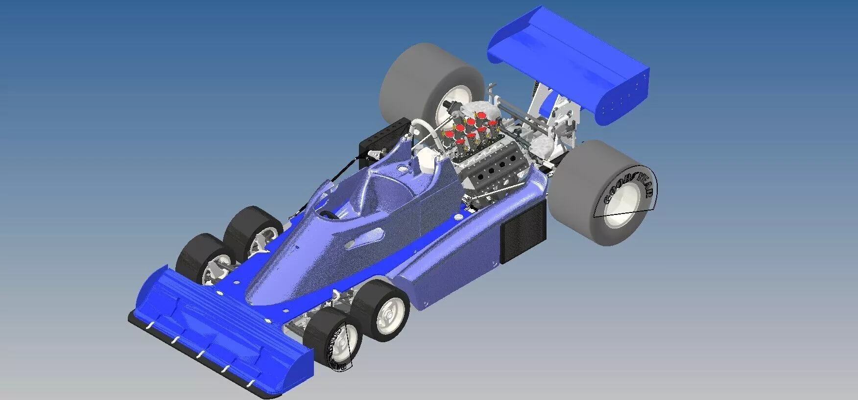 TYRRELL P34 FULL CAR Tamiya style kit 3D print model