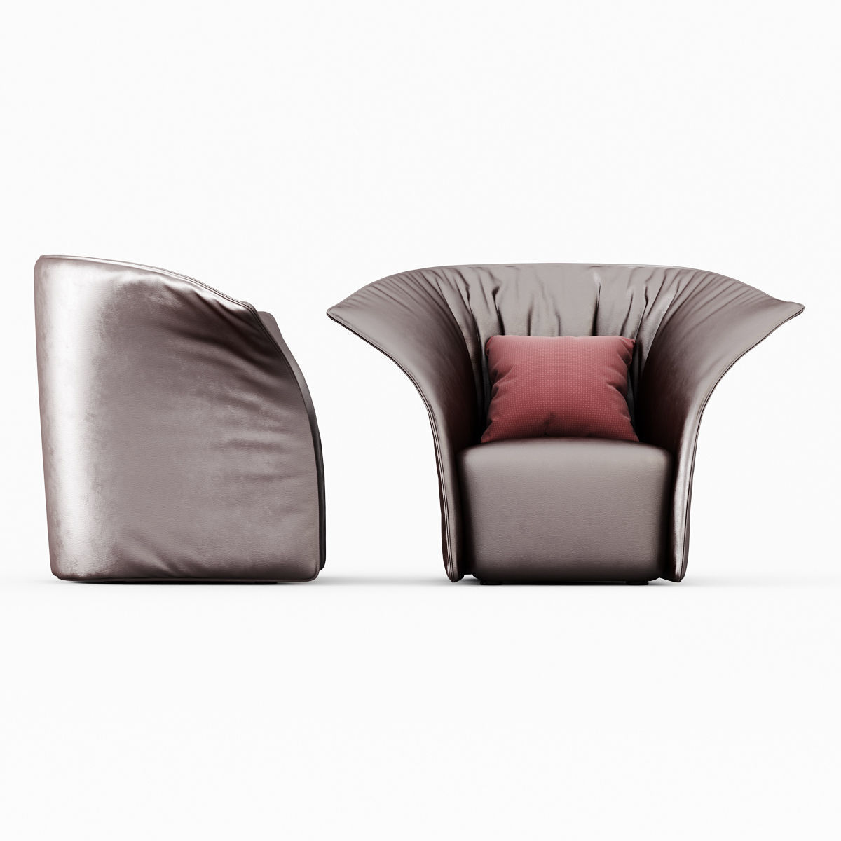 Armchair Artichoke 3D model_1