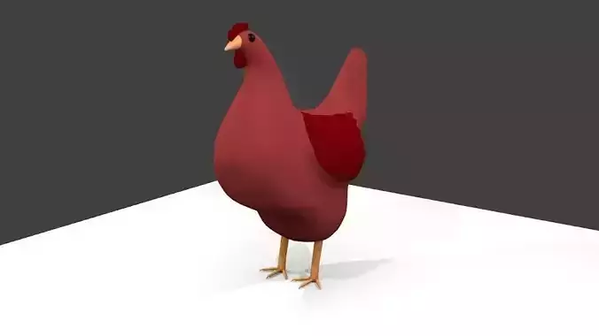 chicken cardinal canvas