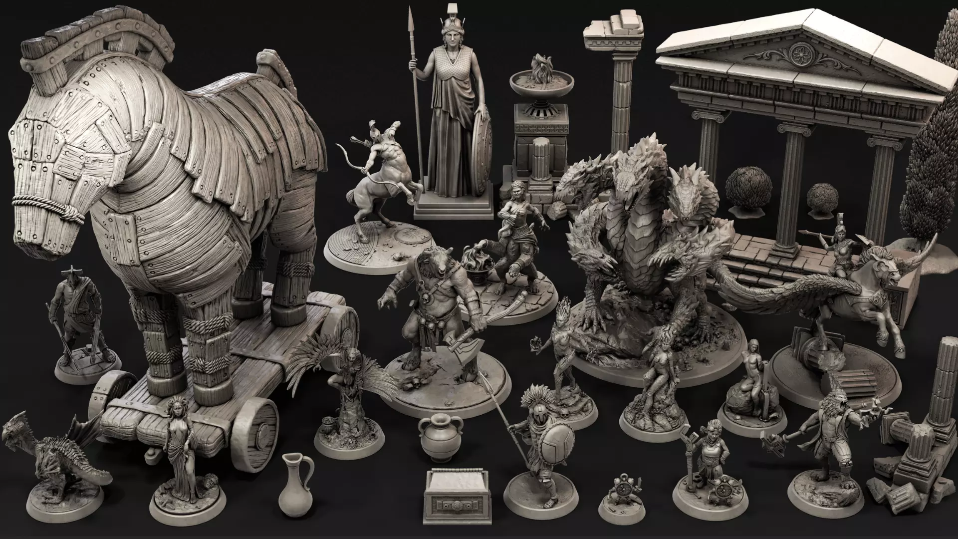 A Ghostly Odyssey - 32mm Pre-Supported DnD Tabletop STL 3D print model