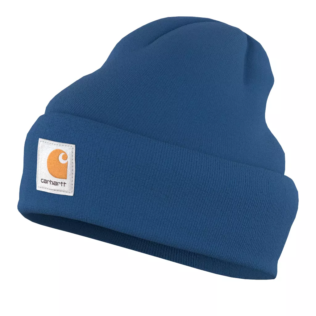 Carhartt Knit Cuffed Beanie Blue Lagoon Low-poly 3D model