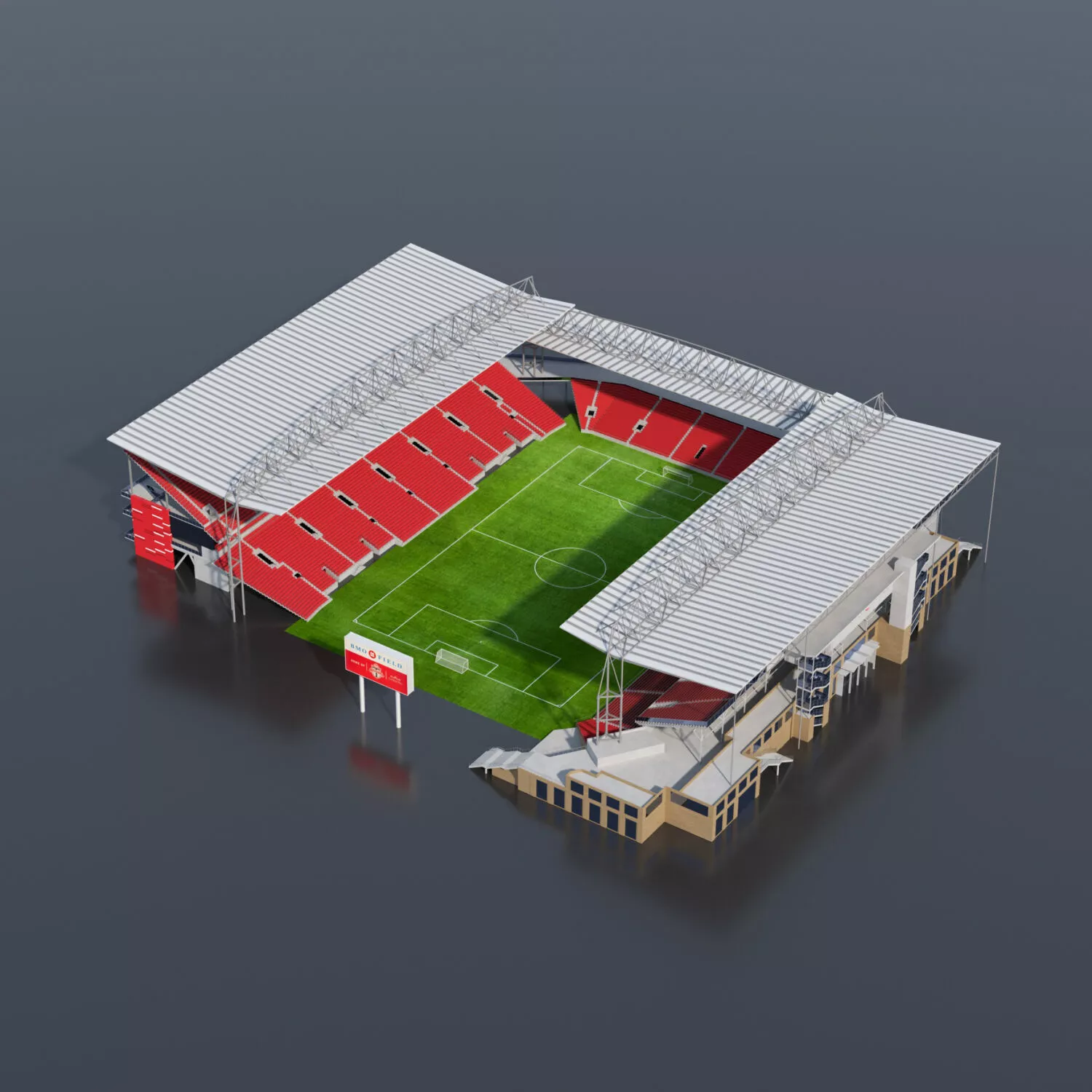 BMO Field TORONTO World Cup 2026 Low-poly 3D model