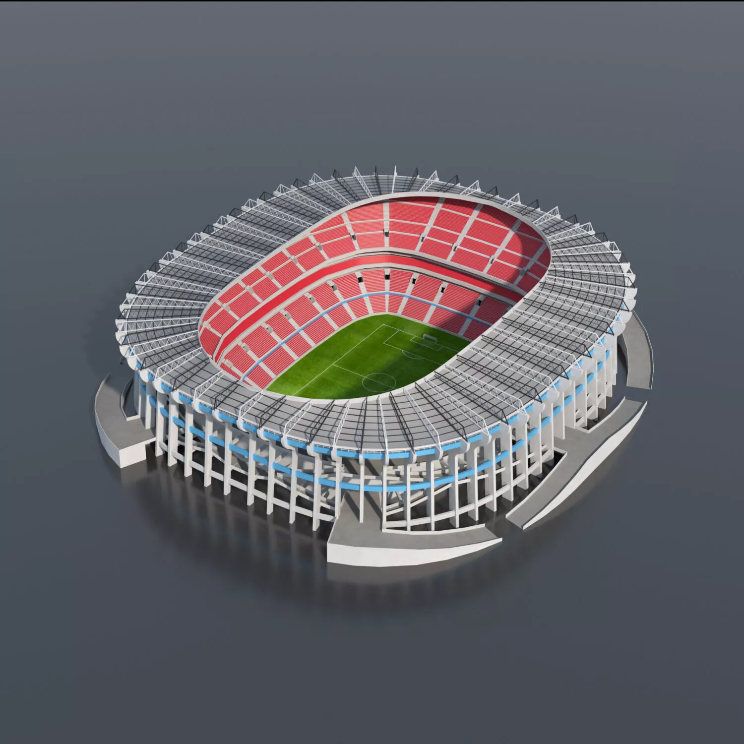 Estadio Azteca MEXICO CITY World Cup 2026 Low-poly 3D model