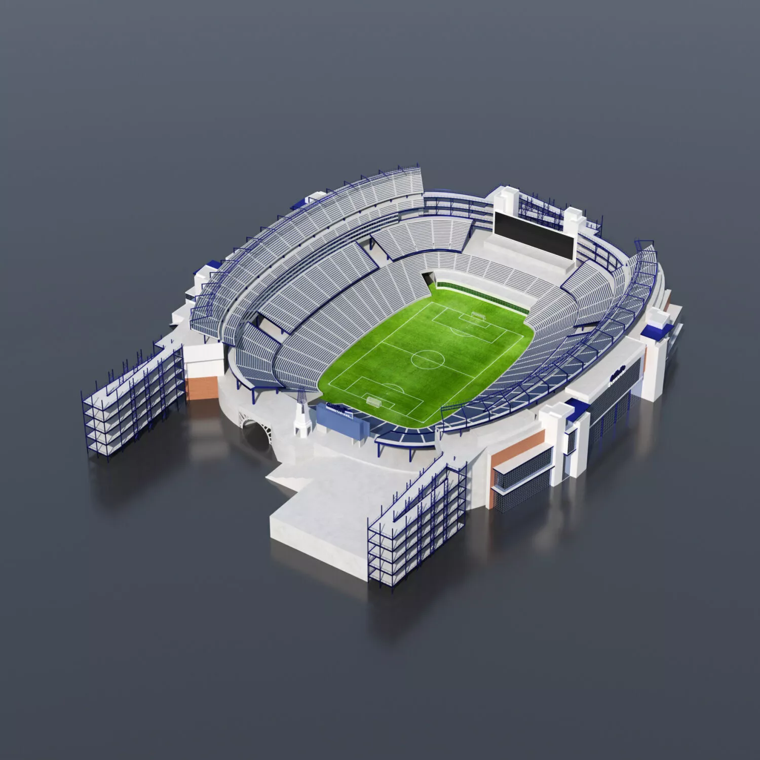 Gillette Stadium BOSTON World Cup 2026 Low-poly 3D model