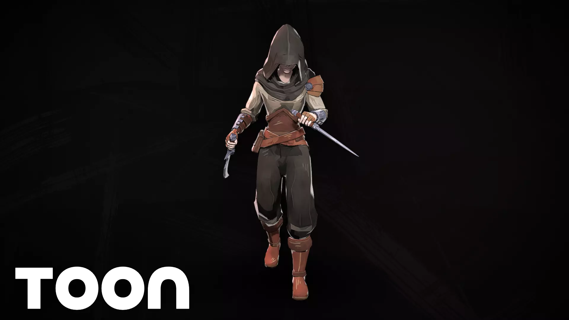 Assassin - Game Ready - Rigged - Low Poly - Colourly Low-poly 3D model