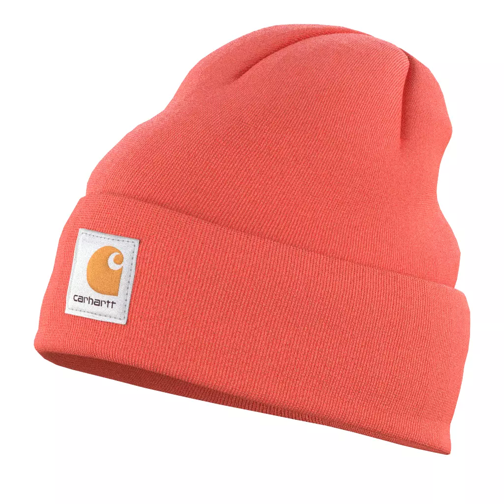 Carhartt Knit Cuffed Beanie Hibiscus Low-poly 3D model