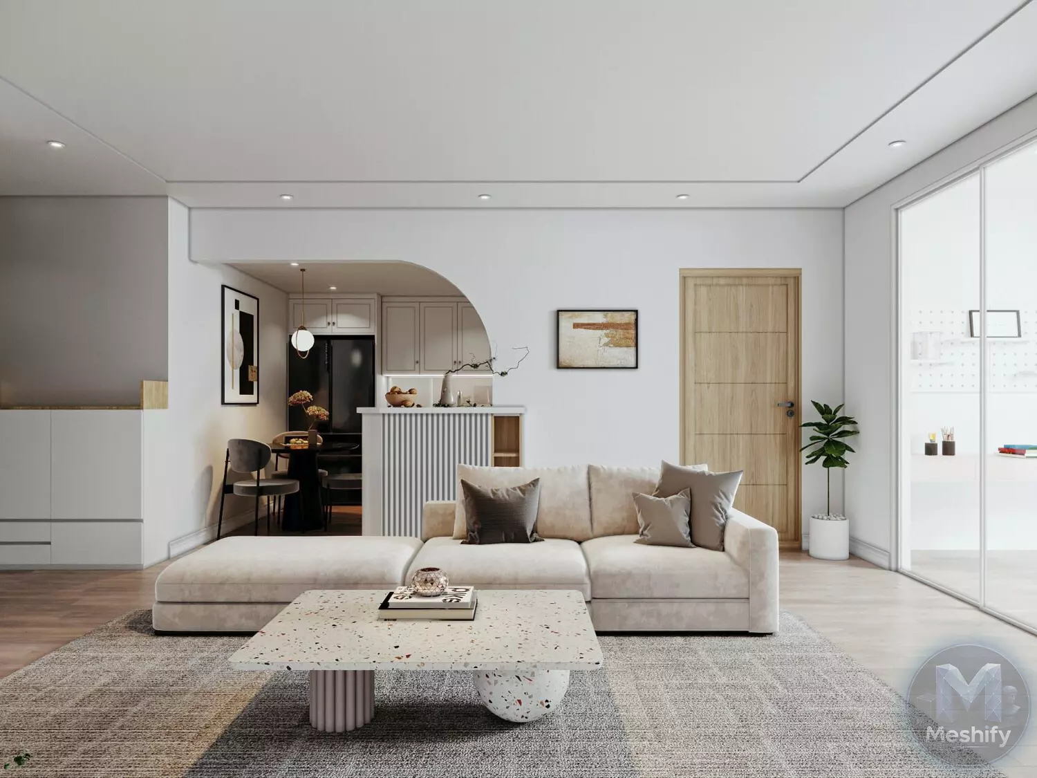 Modern Apartment Interior 3D model