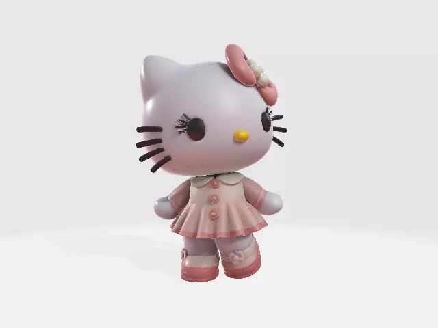 Hello Kitty Kitten 3D print model